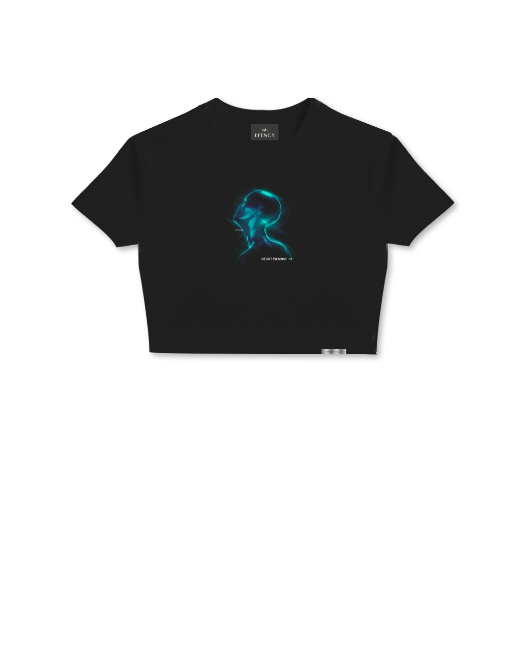 MEANT TO SHINE Baby Tee Black