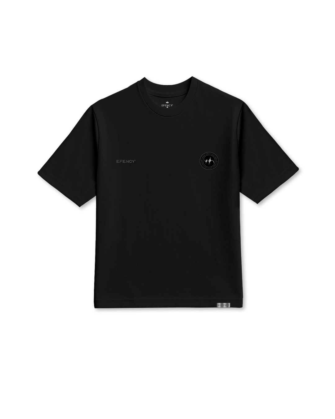 CHAMPIONS CLUB BOXY TSHIRT BLACK