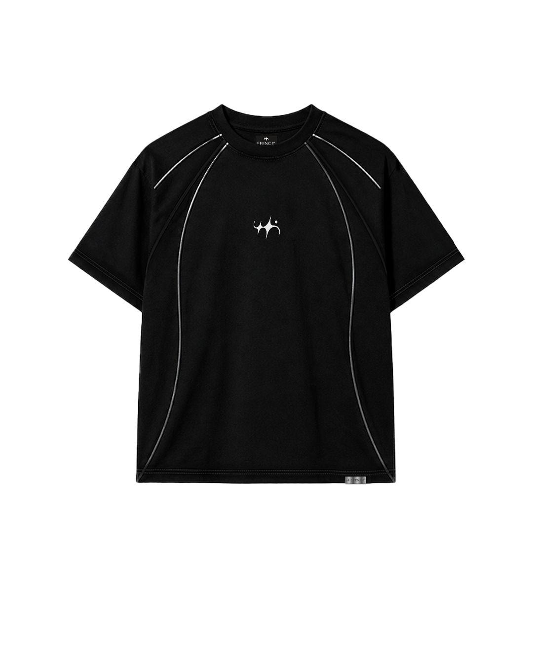 REFLECTIVE FNC OVERSIZE TSHIRT BLACK