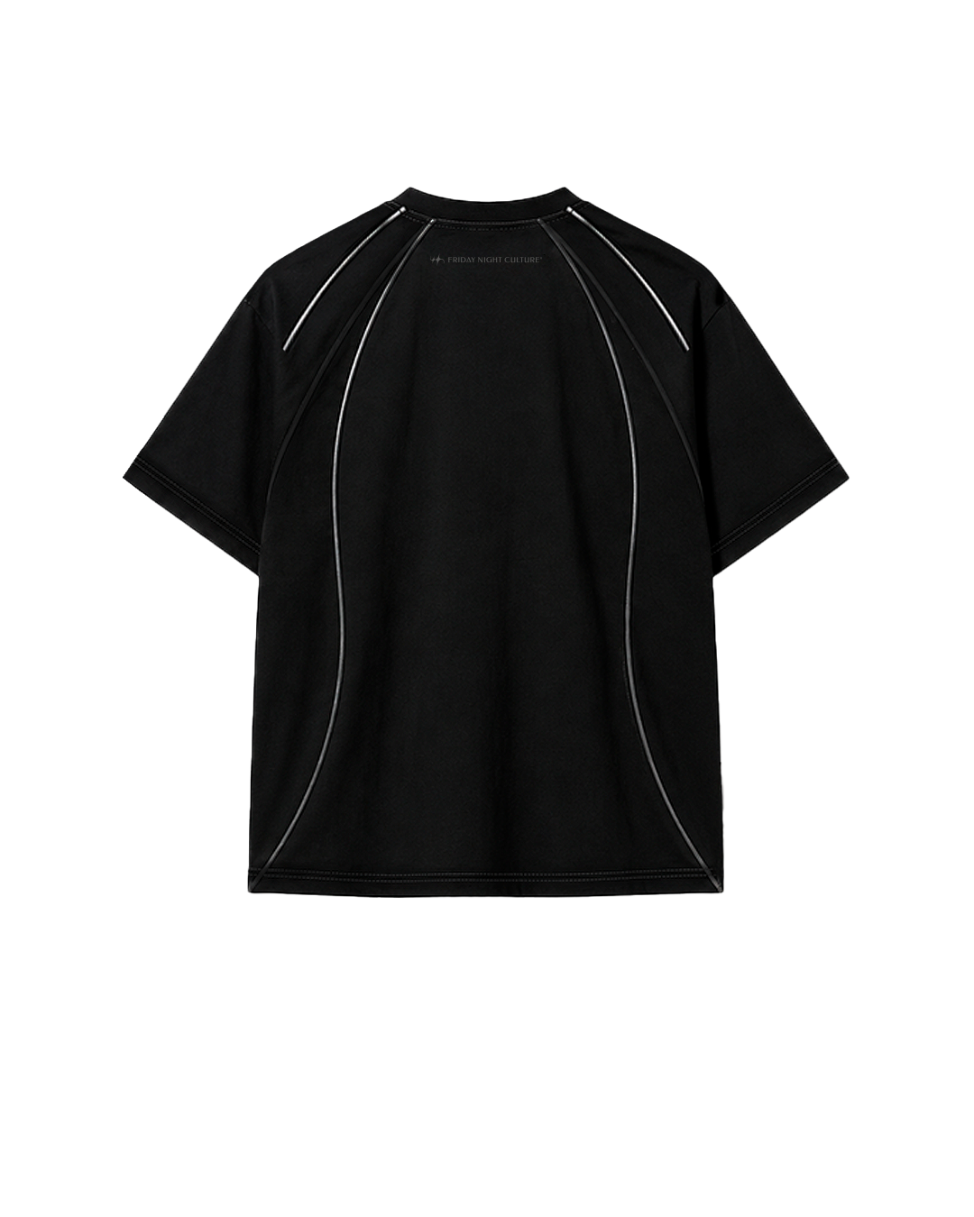 REFLECTIVE FNC OVERSIZE TSHIRT BLACK