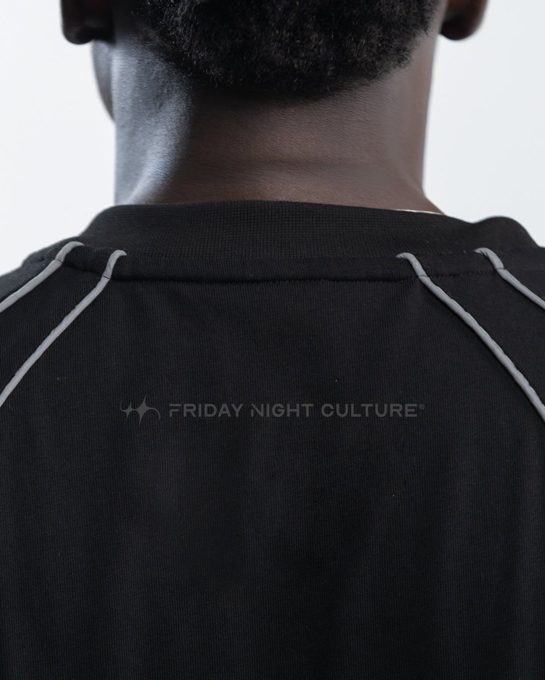 REFLECTIVE FNC OVERSIZE TSHIRT BLACK