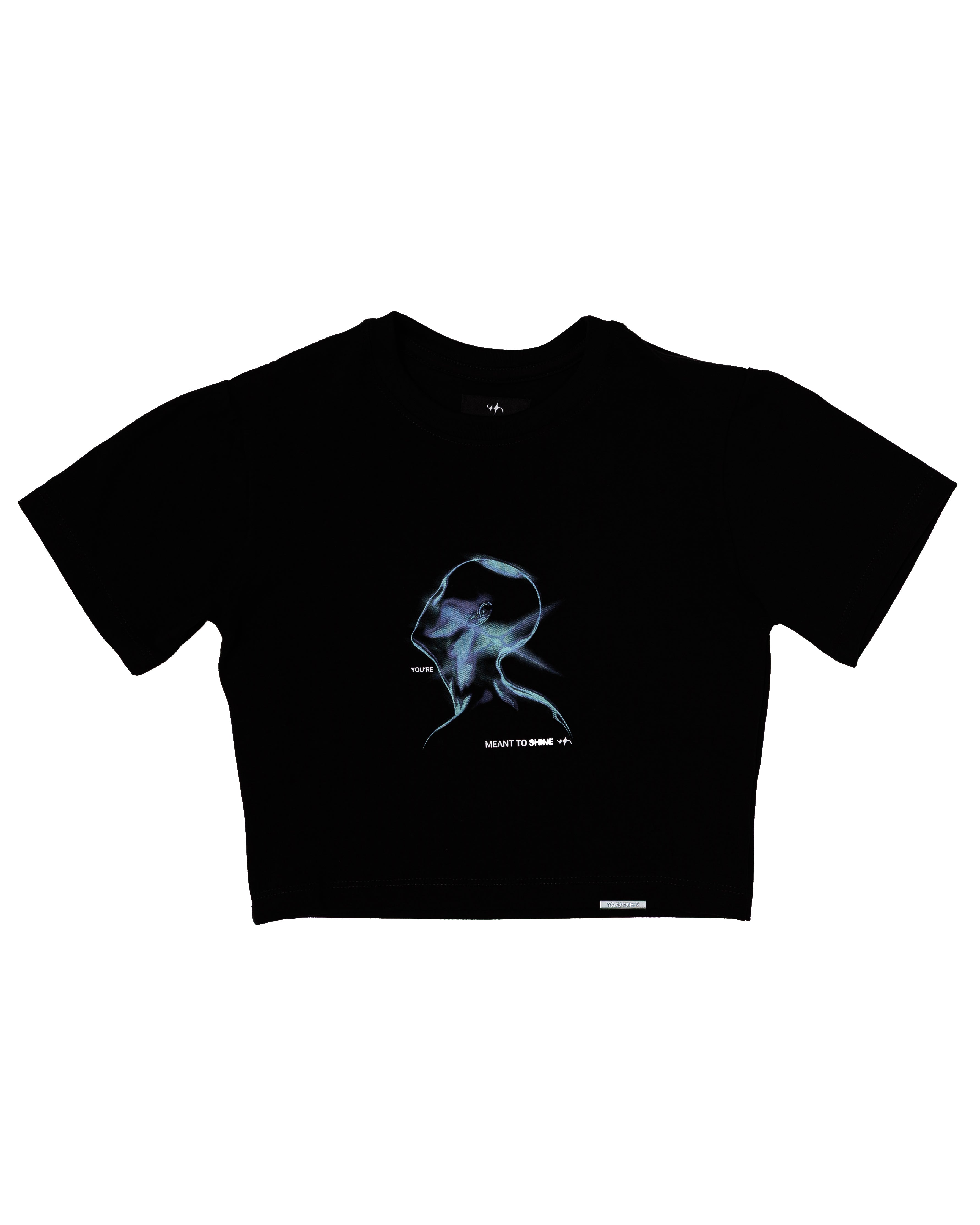 MEANT TO SHINE Baby Tee Black