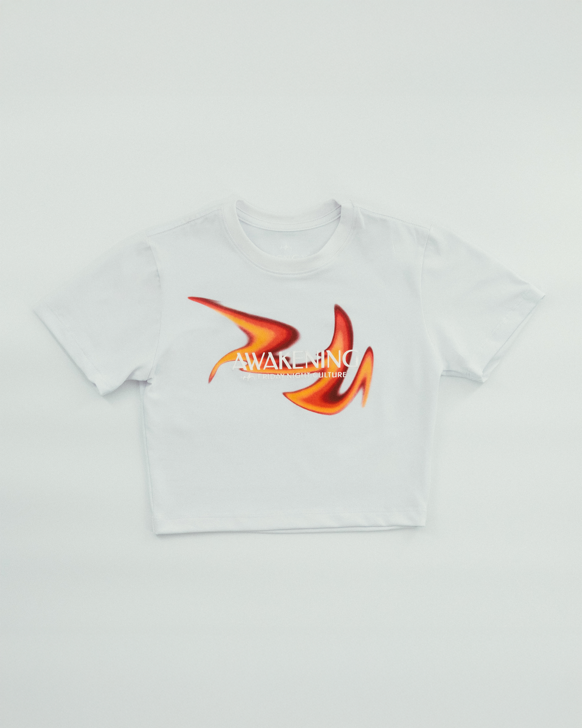 AWAKENING Baby tee White